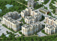 Wohnbau komplex. Moskau Region.