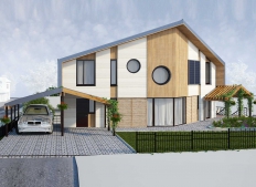 Residential building on Karl Marx Street