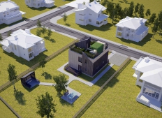 Individual energy efficient house in the cottage village of the Chelyabinsk region (Ural)